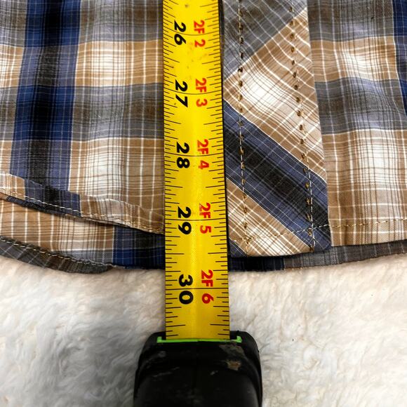 Wrangler Men’s Plaid Western Cowboy Pearl Snap Button Down Casual Shirt Size L - Picture 6 of 8